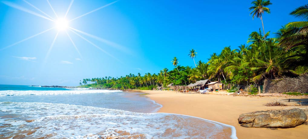 Beaches in December in Sri Lanka